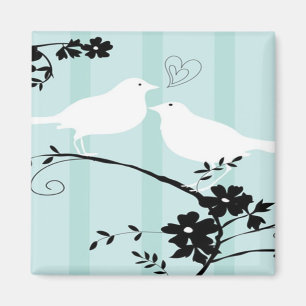 Liebe-Vögel Magnet
