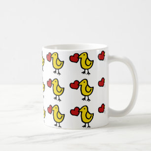 Liebe Vögel mit Herz Kaffeetasse