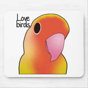 Liebe-Vögel Mousepad