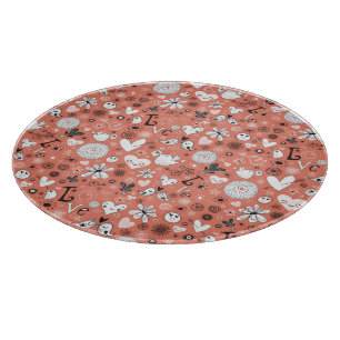 Liebe-Vogel-Muster Schneidebrett