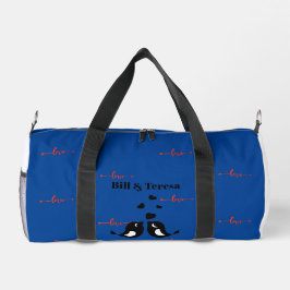 Liebe Vögel-Personalisierte Namen Duffle Bag