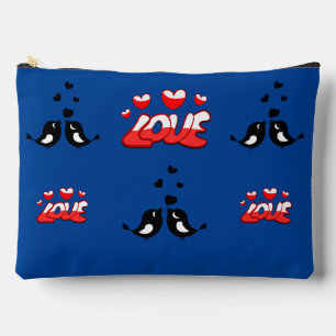 Liebe Vögel-Personalisierte Namen Zubehörtasche