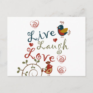Liebe-Vögel Postkarte