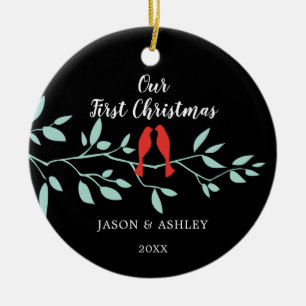 Liebe Vögel Unser erstes Weihnachtsgeschenk Keramik Ornament