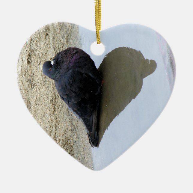 Liebe-Vogel-Verzierung Keramikornament (Vorne)