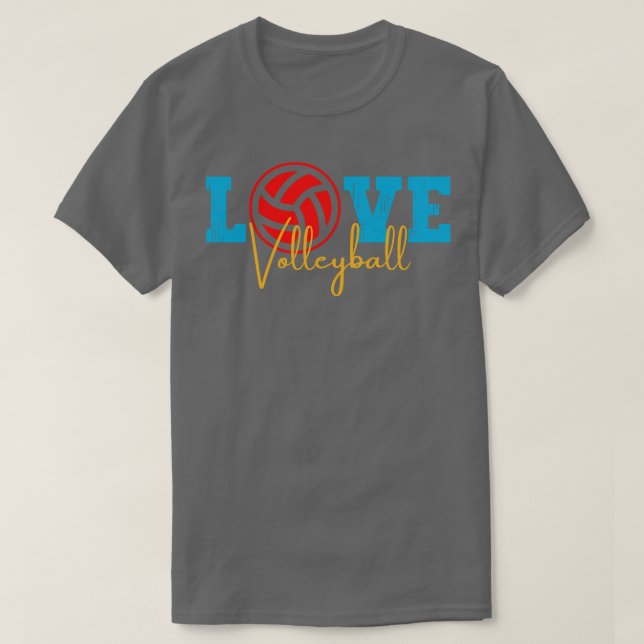 Liebe Volleyball 14 T-Shirt (Design vorne)