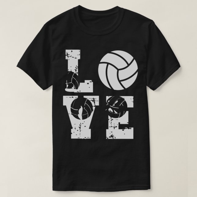Liebe Volleyball 27 T-Shirt (Design vorne)