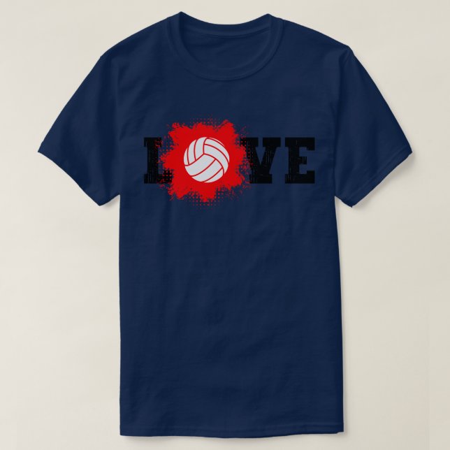 Liebe Volleyball 30 T-Shirt (Design vorne)