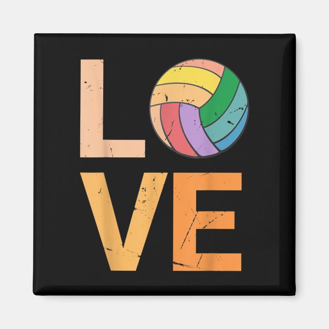 Liebe Volleyball Bester Spaß Geburtstagsveranstalt Magnet (Vorne)