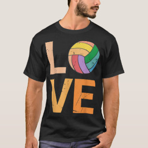 Liebe Volleyball Bester Spaß Geburtstagsveranstalt T-Shirt