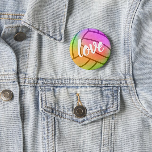 Liebe Volleyball Button (Beispiel)