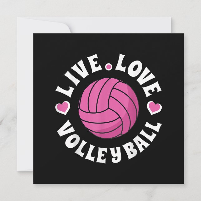 Liebe-Volleyball für Damen-Girls Volleyball-Fan (Vorderseite)