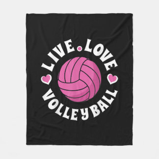 Liebe-Volleyball für Damen-Girls Volleyball-Fan Fleecedecke