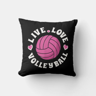 Liebe-Volleyball für Damen-Girls Volleyball-Fan Kissen