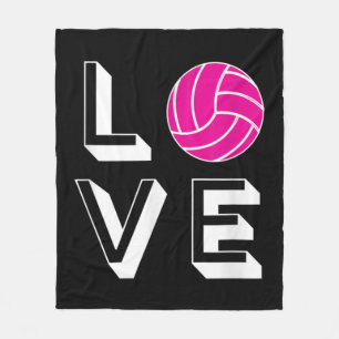 Liebe Volleyball Girls Geburtstagsgeschenk Grafik Fleecedecke
