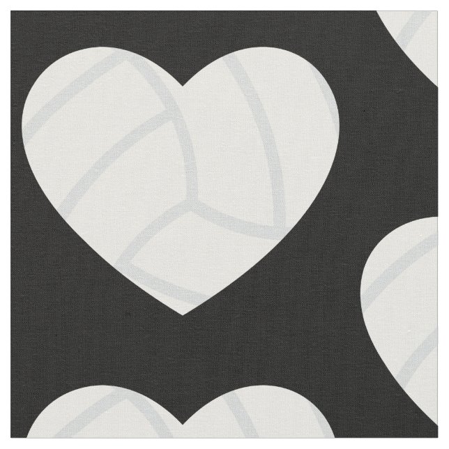 Liebe Volleyball Herzsport Stoff (Nahaufnahme)