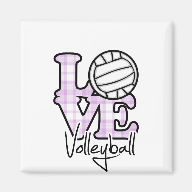 Liebe Volleyball Magnet (Vorne)