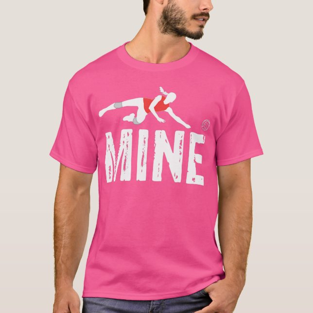 Liebe Volleyball Mine T Shirt - Funny Volleyball S (Vorderseite)