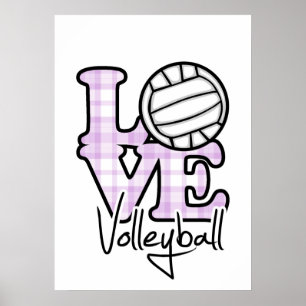 Liebe Volleyball Poster