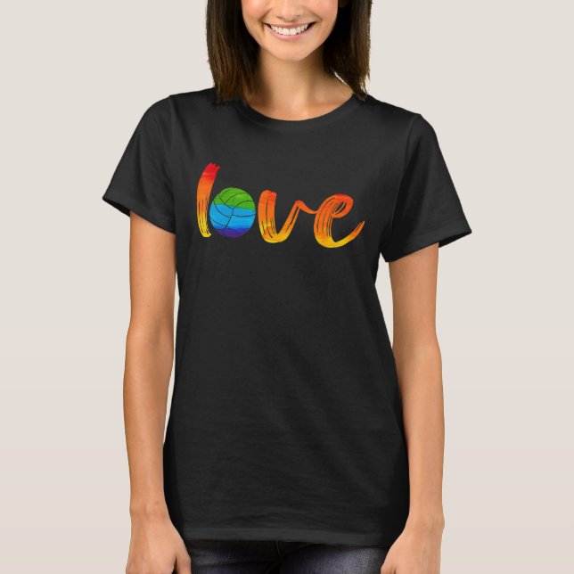 Liebe Volleyball T-Shirt (Vorderseite)