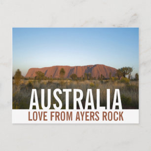 Liebe von Australia Ayers Rock Uluru Postkarte