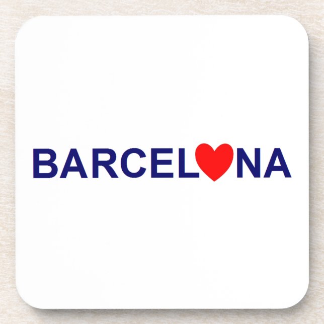Liebe von Barcelona Untersetzer (Vorderseite)