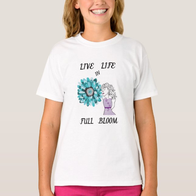Liebe von Blume T-Shirt (Vorderseite)