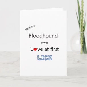 Liebe von Bluthunden bei First Lick Feiertagskarte