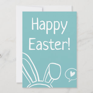 Liebe von Bunny Oars Text Typografie Minimal Moder Feiertagskarte