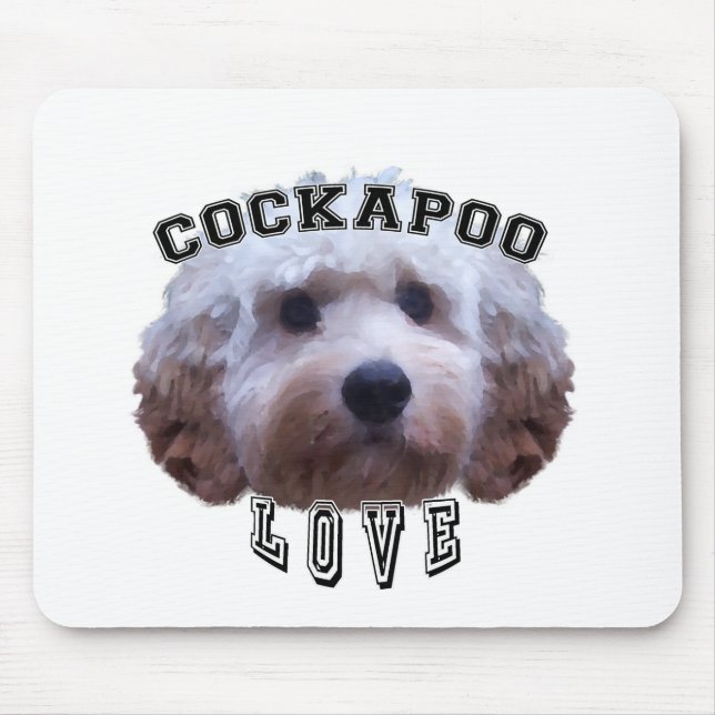 Liebe von Cockapoo Hunden Mousepad (Vorne)