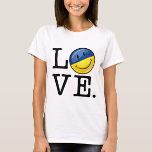 Liebe von der lächelnden Flagge Ukraine T-Shirt