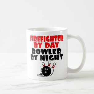 Liebe von Feuerwehren Bowling Kaffeetasse