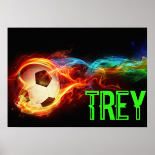 Liebe von Fußball-Fußball-Spielern Poster