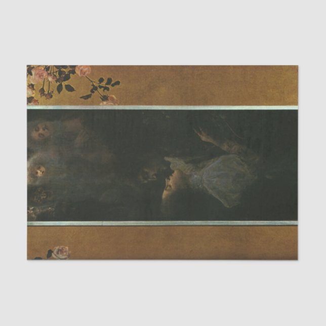 Liebe von Gustav Klimt Tissue Seidenpapier (Vorderseite)