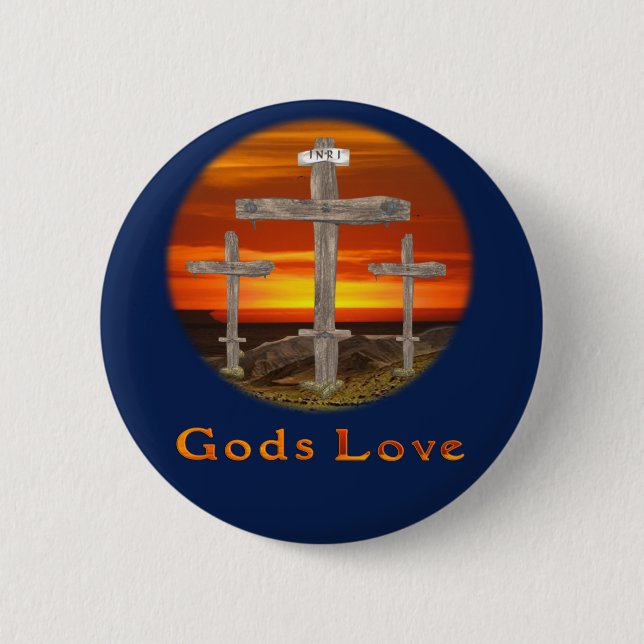 Liebe von Gütern Button (Vorderseite)