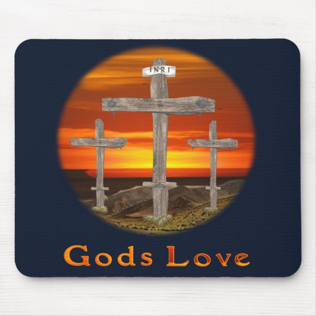 Liebe von Gütern Mousepad (Vorne)