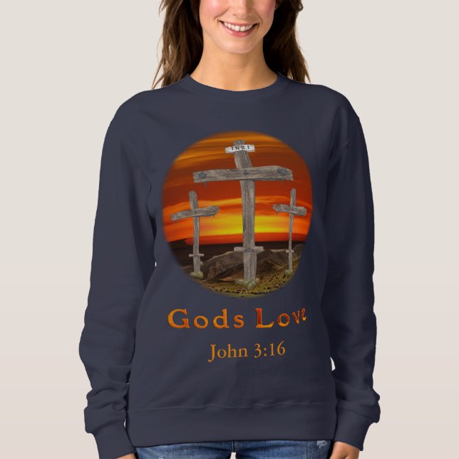Liebe von Gütern Sweatshirt (Vorderseite)
