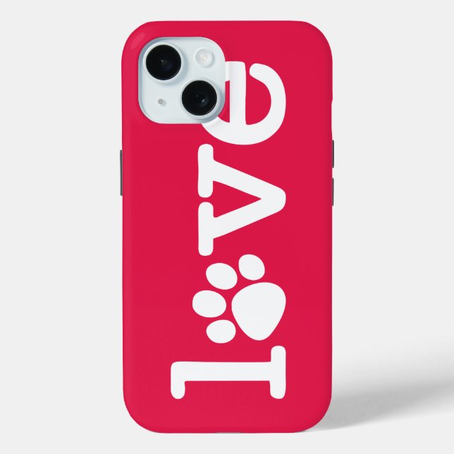 Liebe von Haustieren Case-Mate iPhone Hülle (Rückseite)