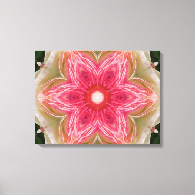 Liebe von Innerhalb Blume Mandala Leinwanddruck (Vorderseite)