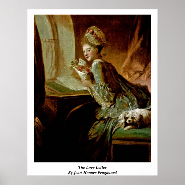 Liebe von Jean-Honore Fragonard Poster (Vorne)