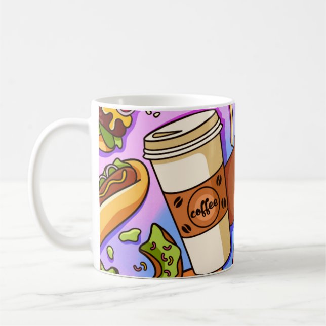 Liebe von Lebensmitteln Kaffeetasse (Links)