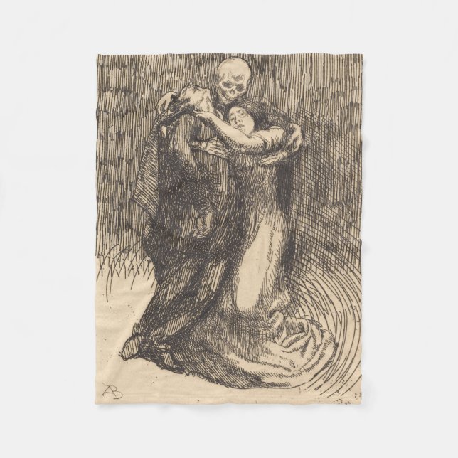 Liebe (von Paul-Albert Besnard) Fleecedecke (Vorderseite)
