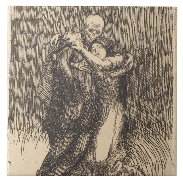 Liebe (von Paul-Albert Besnard) Fliese (Vorderseite)