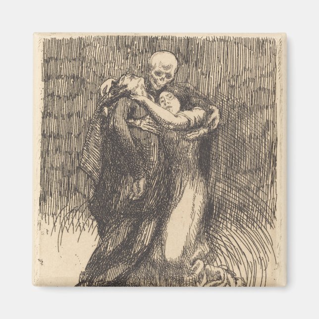 Liebe (von Paul-Albert Besnard) Magnet (Vorne)