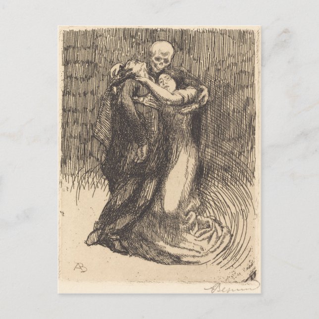 Liebe (von Paul-Albert Besnard) Postkarte (Vorderseite)