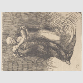 Liebe (von Paul-Albert Besnard) Seidenpapier