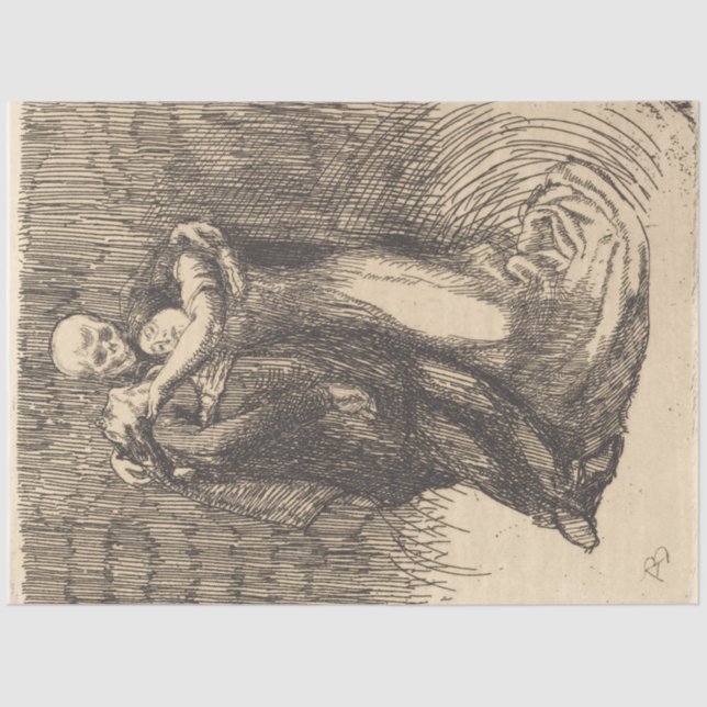 Liebe (von Paul-Albert Besnard) Seidenpapier (Vorderseite)