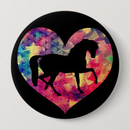 Liebe von Pferden Button