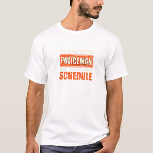 Liebe von Polizisten mein neuer Zeitplan Großvater T-Shirt