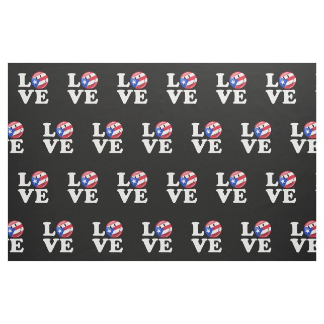 Liebe von Puerto Rico Stoff (Fat Quarter (45,7 x 55,9 cm))